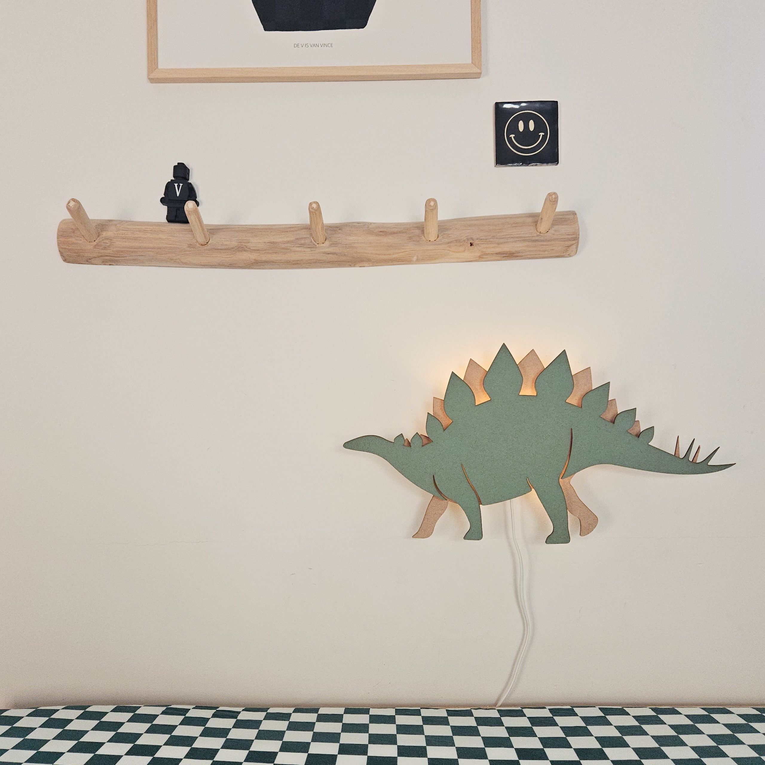 Dino Wandlamp Stegosaurus