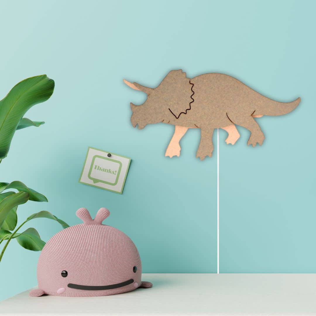 Dino wandlamp Triceratops